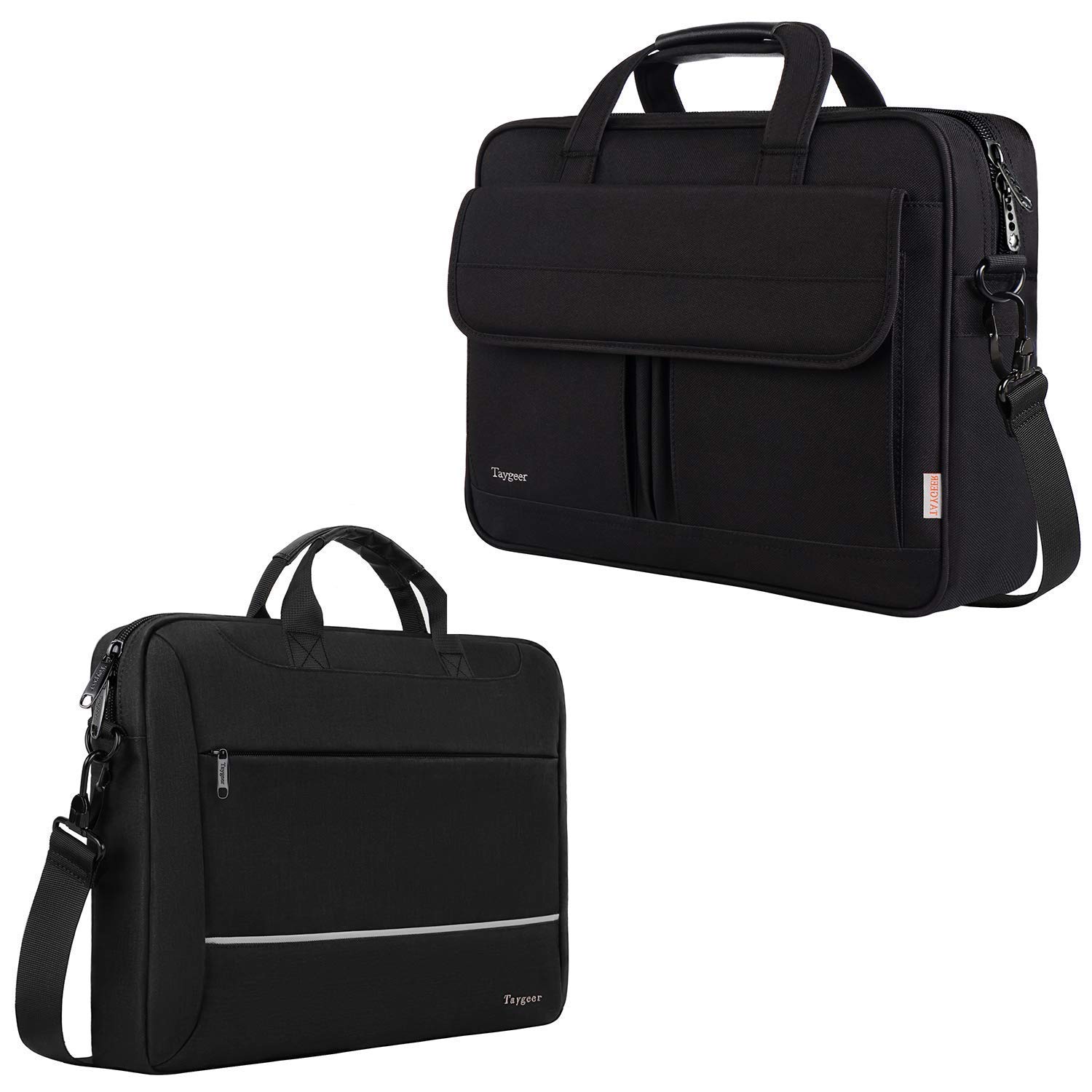 Laptop Bag 15.6 inch, Taygeer Slim Laptop Briefcase for Men Women, Business Portable Carrying Case Computer Shoulder Bag, 17 inch Laptop Bag, Taygeer Water-Repellent Computer Shoulder Messenger Bag