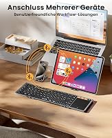 ProtoArc XK01 TP összecsukható Bluetooth billentyűzet touchpaddal QWERTZ 5