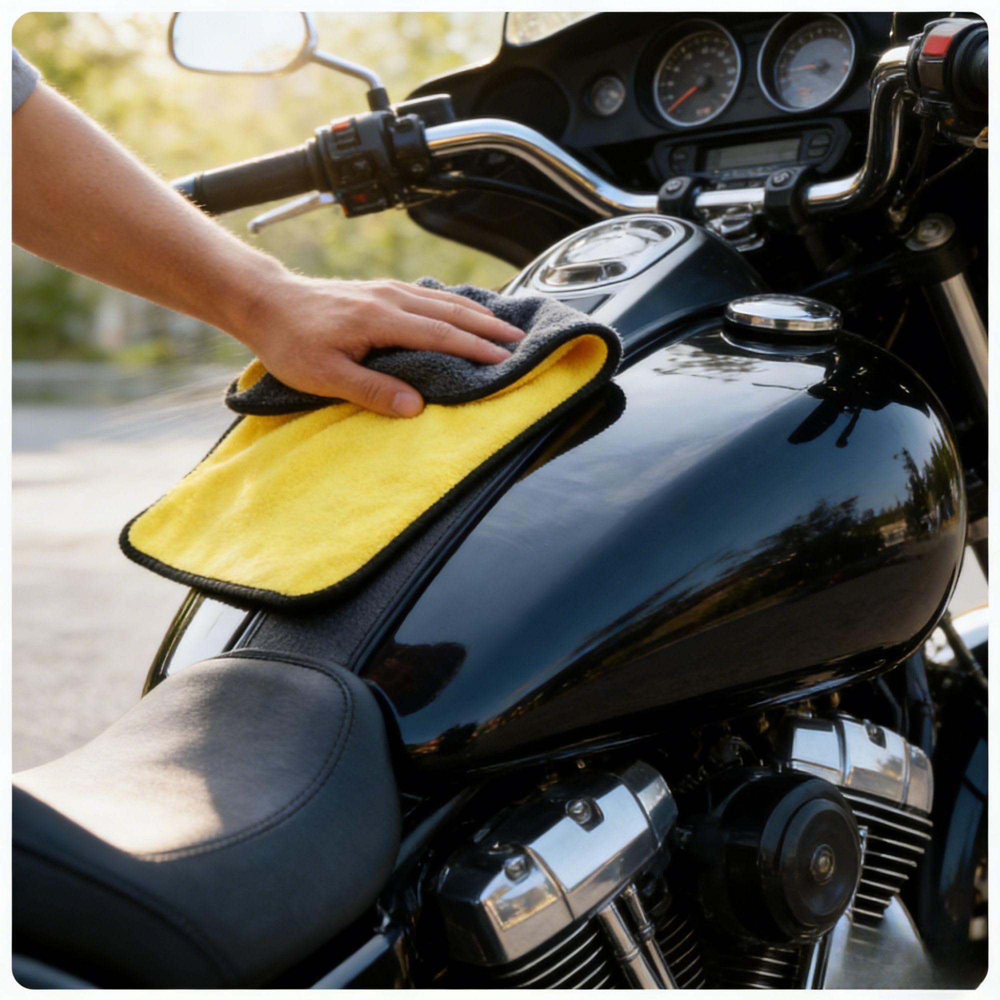 Guanti da moto Powersports da uomo, touch screen da moto con hard shell e imbottitura sul palmo per corse (bianco, L)