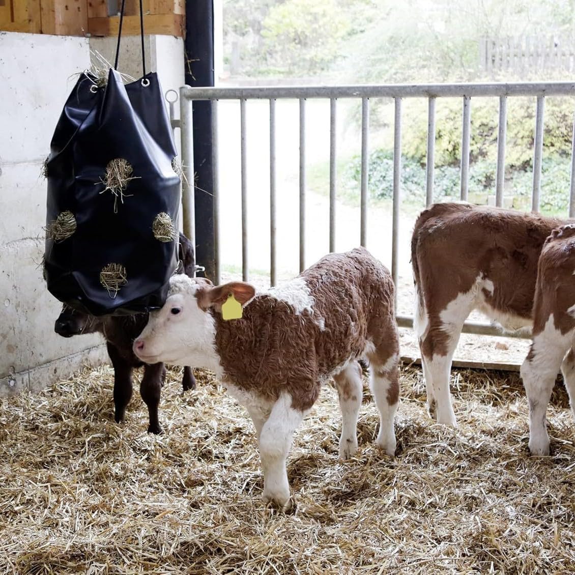 Heunetz für Pferde,70 x 40cm Heusack für Pferde,Heubeutel für Pferde 88L Haybag,Heusack,Heunetz für Ponys alte Pferde Ziegen Tiere,Fressen zu verlangsamen und reduziert Futterverluste