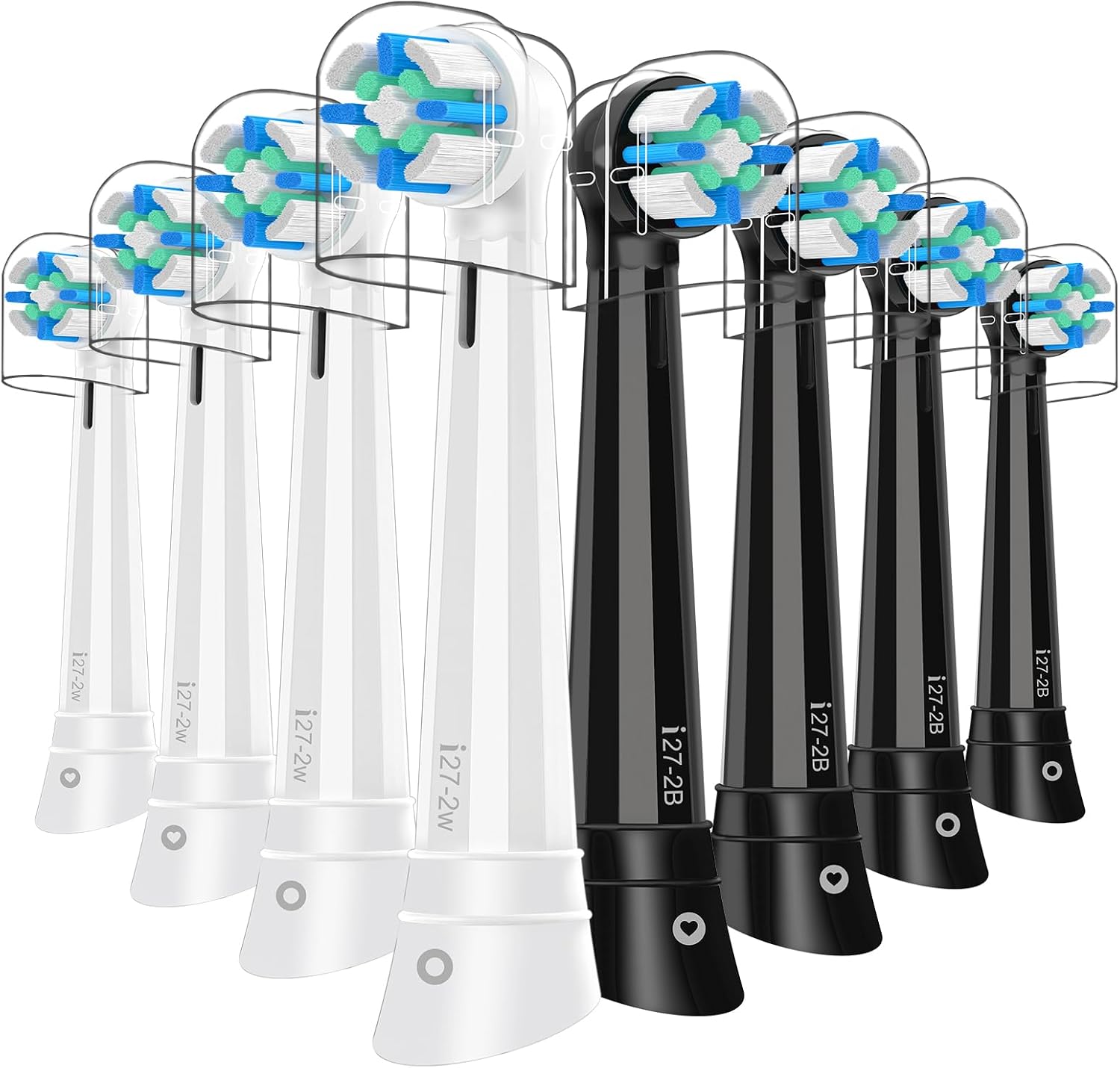 8PCS IO Replacement Heads Compatible with Oral B IO 2/3/4/5/6/7/8/9/10/Deep Clean Series Electric Toothbrush, Brush Heads Compatible with Oral B IO for Teeth Cleaning (Black/White) 8PCS IO Replacement Heads Compatible with Oral B IO 2/3/4/5/6/7/8/9/10/Deep Clean Series Electric Toothbrush, Brush Heads Compatible with Oral B IO for Teeth Cleaning (Black/White)