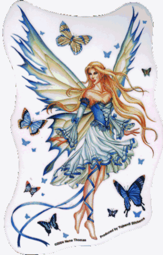 Nene Thomas - Prelude in Blue Butterfly Fairy - Sticker / Decal