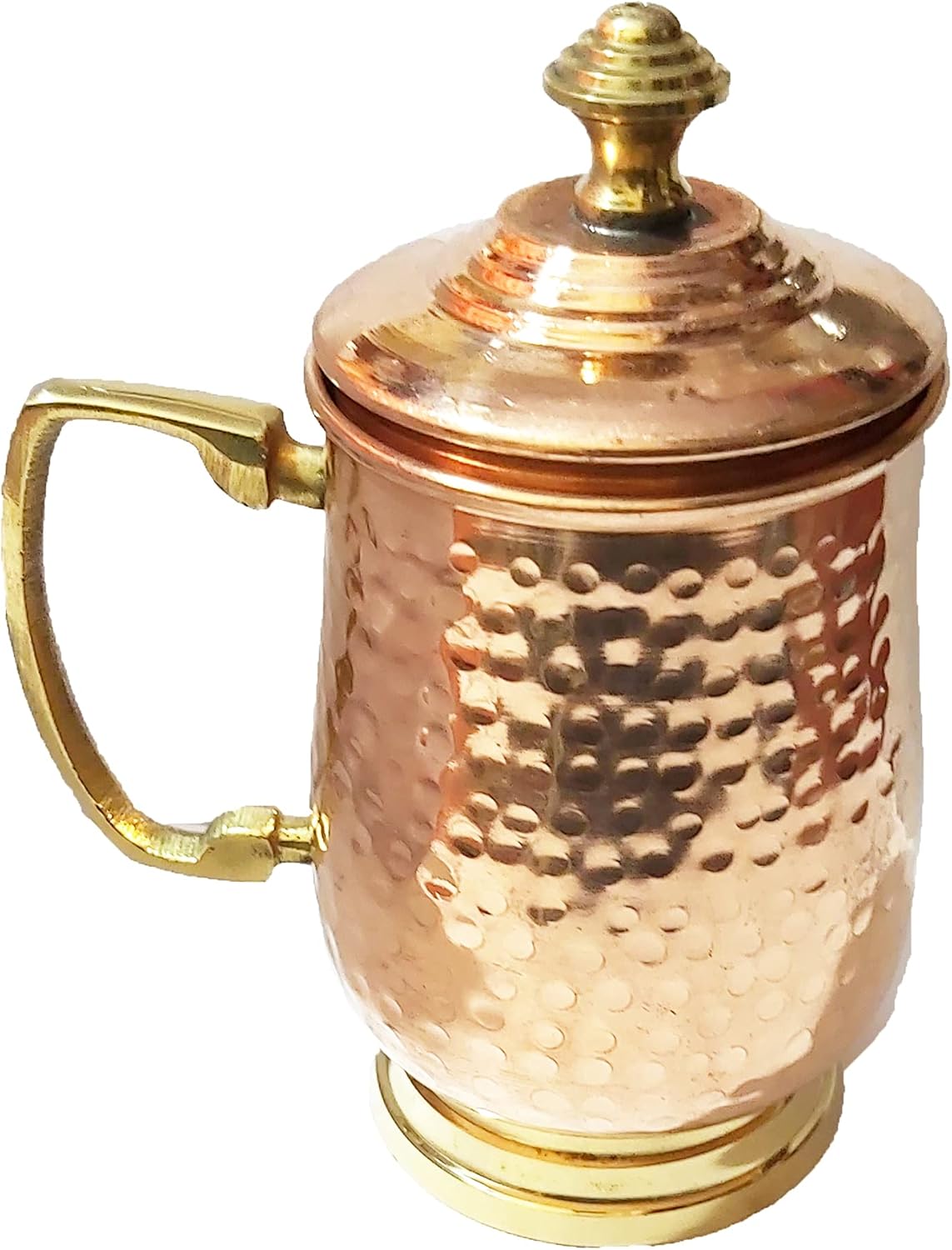 PARIJAT HANDICRAFT Moscow mule brass mugs -100% handcrafted pure solid brass mugs capacity- 18 oz.