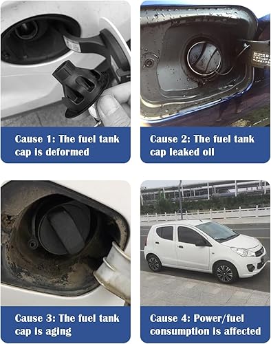Miniatura 6 de Tapa de gasolina compatible con Toyota 4Runner RAV4 Camry Lexus ES350, repuesto de tapa de combustible OEM #77300-06040 con sellado hermético,