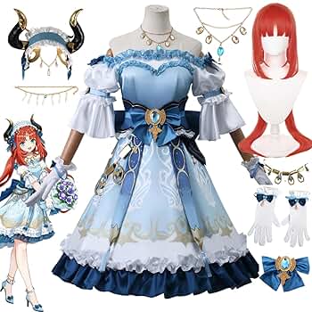 原神  ニィロウ GIGO コスプレ衣装 ウィッグ 靴 込 フルセット 一式 Amazon.co.jp: [ETER] 原神 ニィロウ GIGO コスプレ衣装 風