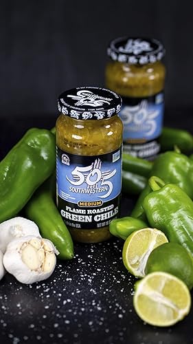 Miniatura 5 de 505 Southwestern Chile verde tostado con llama mediano paquete económico de 3-16 onzas