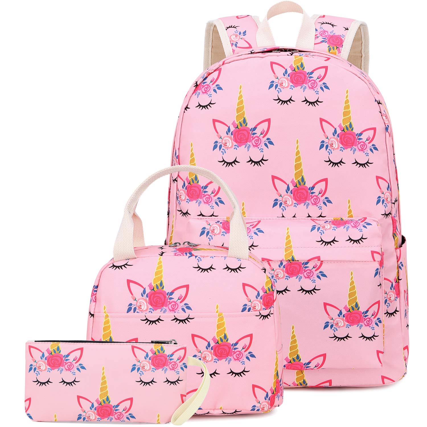 Buy School Bags for Girls Cute Kids Backpack Set for Teenagers Unicorn