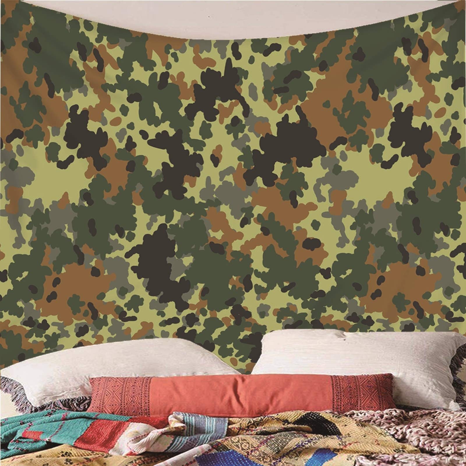 Aeici Tapiz Liso Pared, Tapiz Ventana Camuflaje Tapices De Pared Wall Hanging, Bedsheet(300X260Cm)