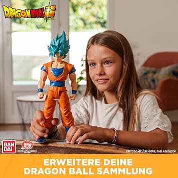 Bandai - Dragon Ball Super - Dev Figür Limit Breaker 30 cm - Super Saiyan Goku Blue - Resmi Lisanslı - Büyük Eklem Figürü Goku - 36731