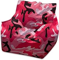 Vista 986 de Posh Creations Puf estructurado cómodo para jugar, leer y ver la televisión, Malibu Lounge, tela de lona para colorear, criaturas