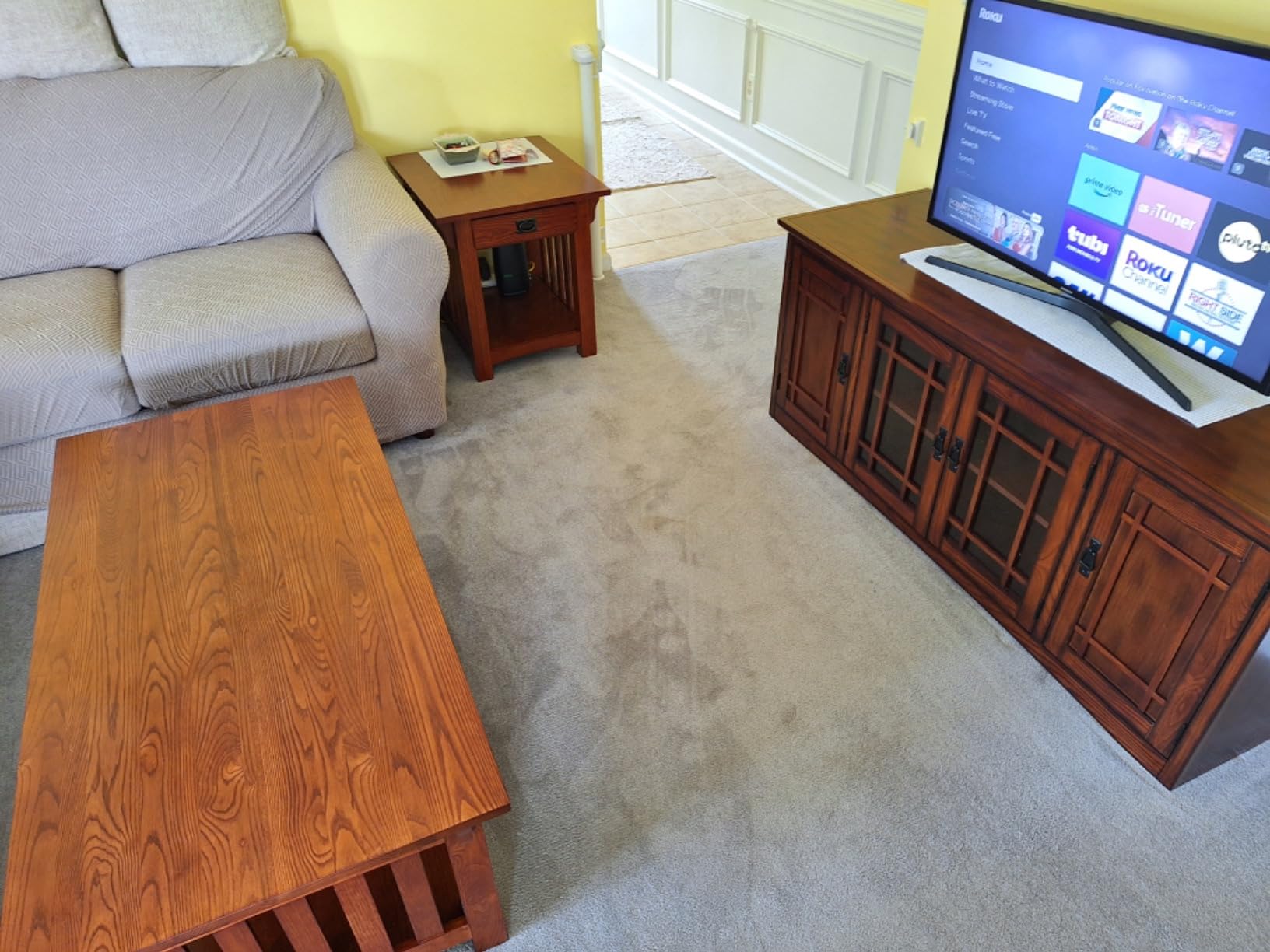 Leick Home TV Stand, Solid Wood, Mission Oak photo review