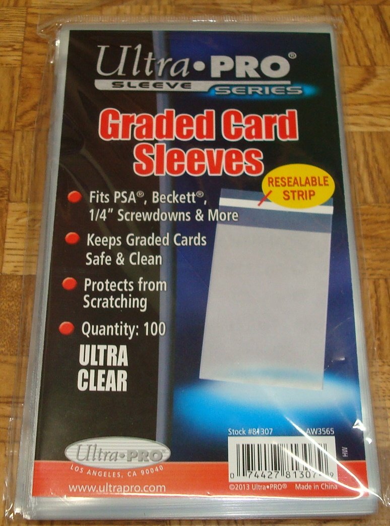 ultra pro graded card sleeves resealable Ultra Pro GRADED Card Sleeves PSA Perfect Fit 1 Pack of 100