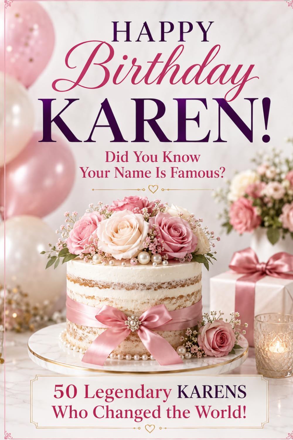 Happy Birthday, KAREN! Did You Know Your Name Is Famous?: 50 Legendary Karens Who Changed the World