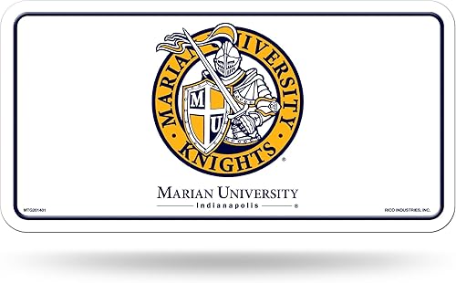 Miniatura 212 de NCAA etiqueta de metal para auto, negro