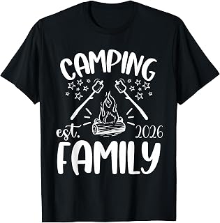 2026 Camping Shirts for Family Camping Shirts Matching Smore T-Shirt