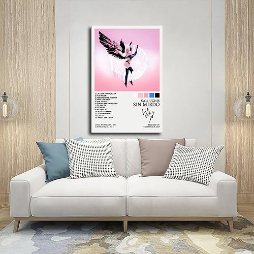 Miniatura 5 de THUMPRO Kali Uchis Album Sin Miedo - Póster de lienzo para decoración de dormitorio, paisaje deportivo, oficina, habitación, regalo, sin marco, 20 x
