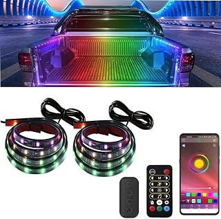 LED Truck Bed Lights, LED Lights for Truck Bed, 8 Music Modes, 256 Scene Choices, 16 Million Colors, APP-Controlled Truck Bed Light Kit, 2PCS 60 inch Dream Color Truck Bed Lights