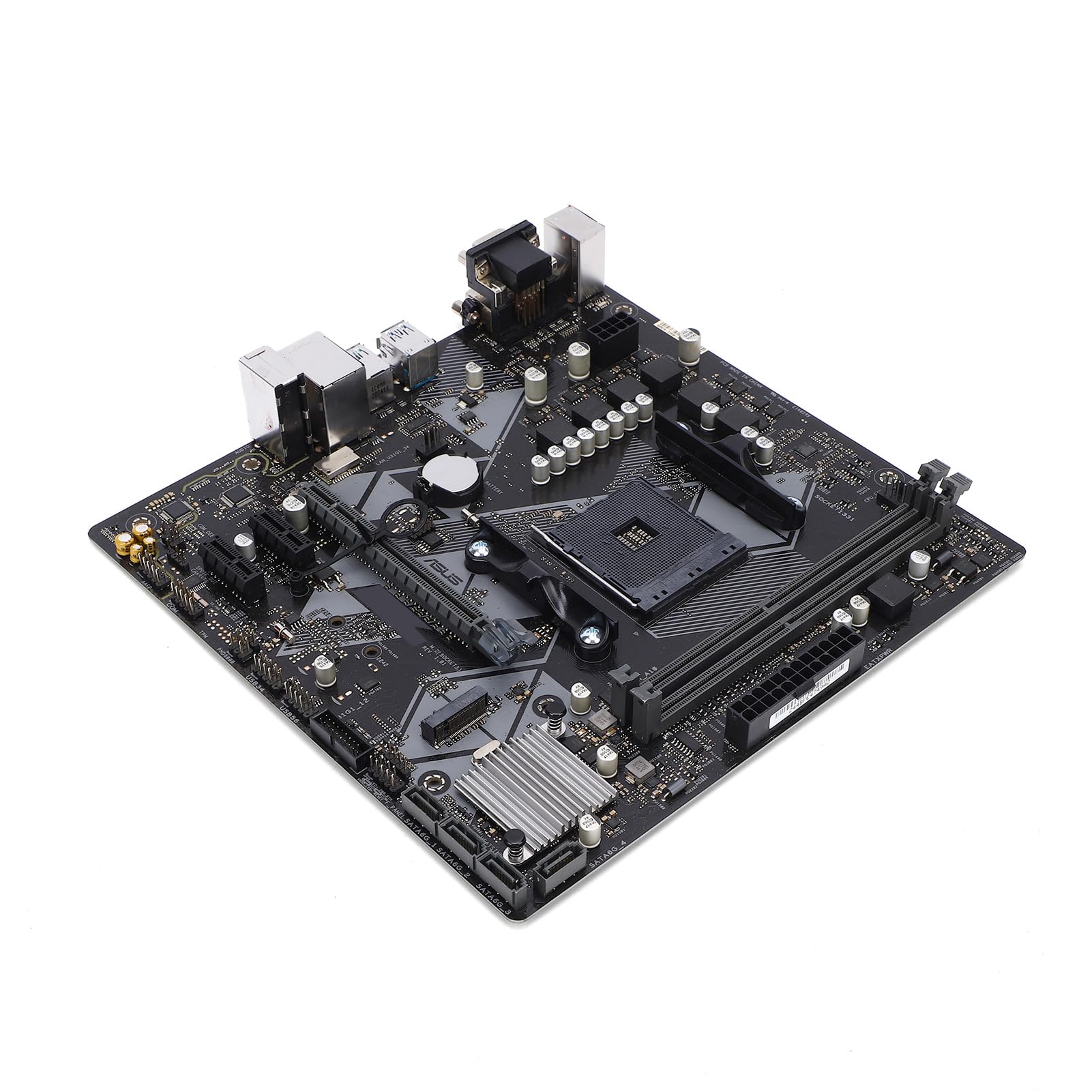 Mingzhe Płyta Główna AM4 do Komputera PC Płyta Główna do Komputera Stacjonarnego Obsługuje Procesory Ryzen Athlon od 1. 5. Generacji 64 GB DDR4 4400(OC) 6-fazowa + Wi-fi