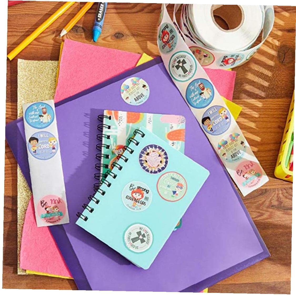 文房具・事務用品 ハンドメイドシール☆聖書 セピアカラー