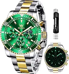 Relógios de pulso masculinos analógicos, de quartzo, de aço inoxidável, clássicos, casuais, luxuosos, à prova d'água, à prova d'água