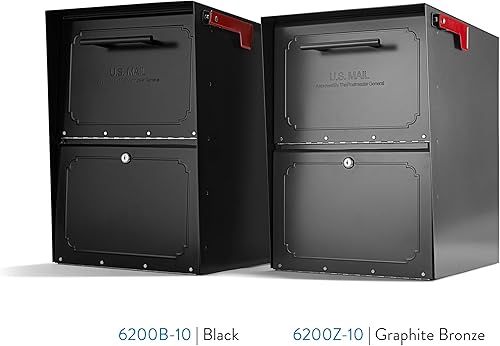 Miniatura 2 de Architectural Buzones Oasis Jr Buzón de correo de montaje en poste con llave 6200B-10