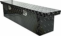 Vista 21 de Caja de Herramientas para Cama de Camión de 63 Pulgadas, Resistente, Pick up con Banda de Rodadura de 5 Barras, Caja de Almacenamiento, Cajas