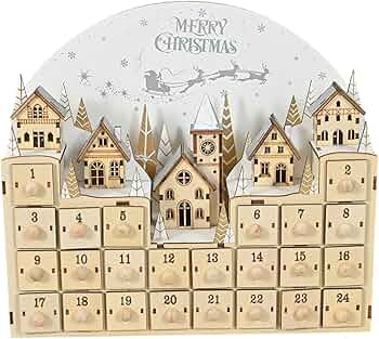 Amazon.co.jp: ホリデーウッドアドベントカレンダー 特徴的な木製 Amazon.co.jp: ホリデーウッドアドベントカレンダー 特徴的な木製