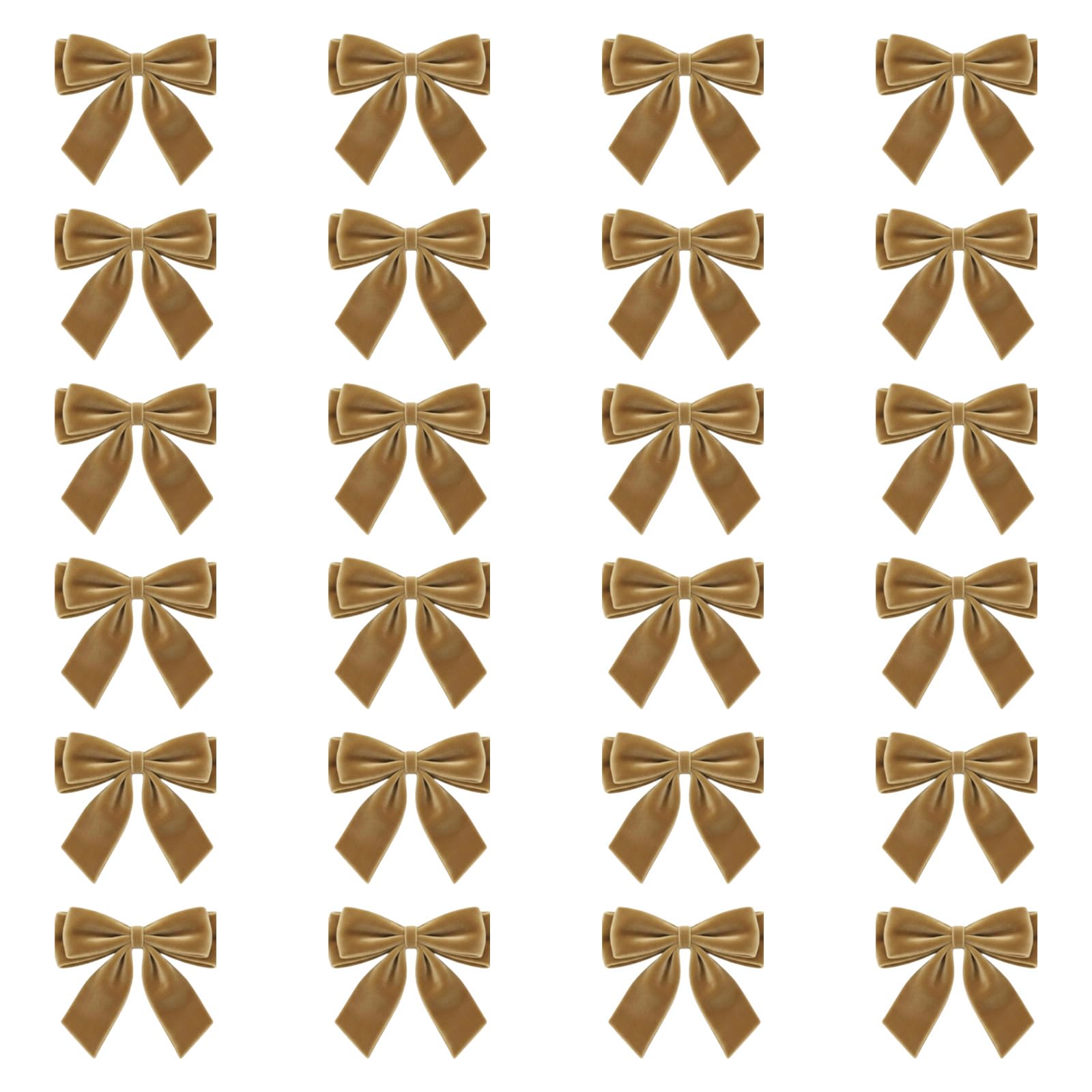 Jazuaiao Delicate Polyester Christmas Bows Ornament for Tree Hanging Bowknot Decoration Polyester Bows Ornament for Christmas Tree