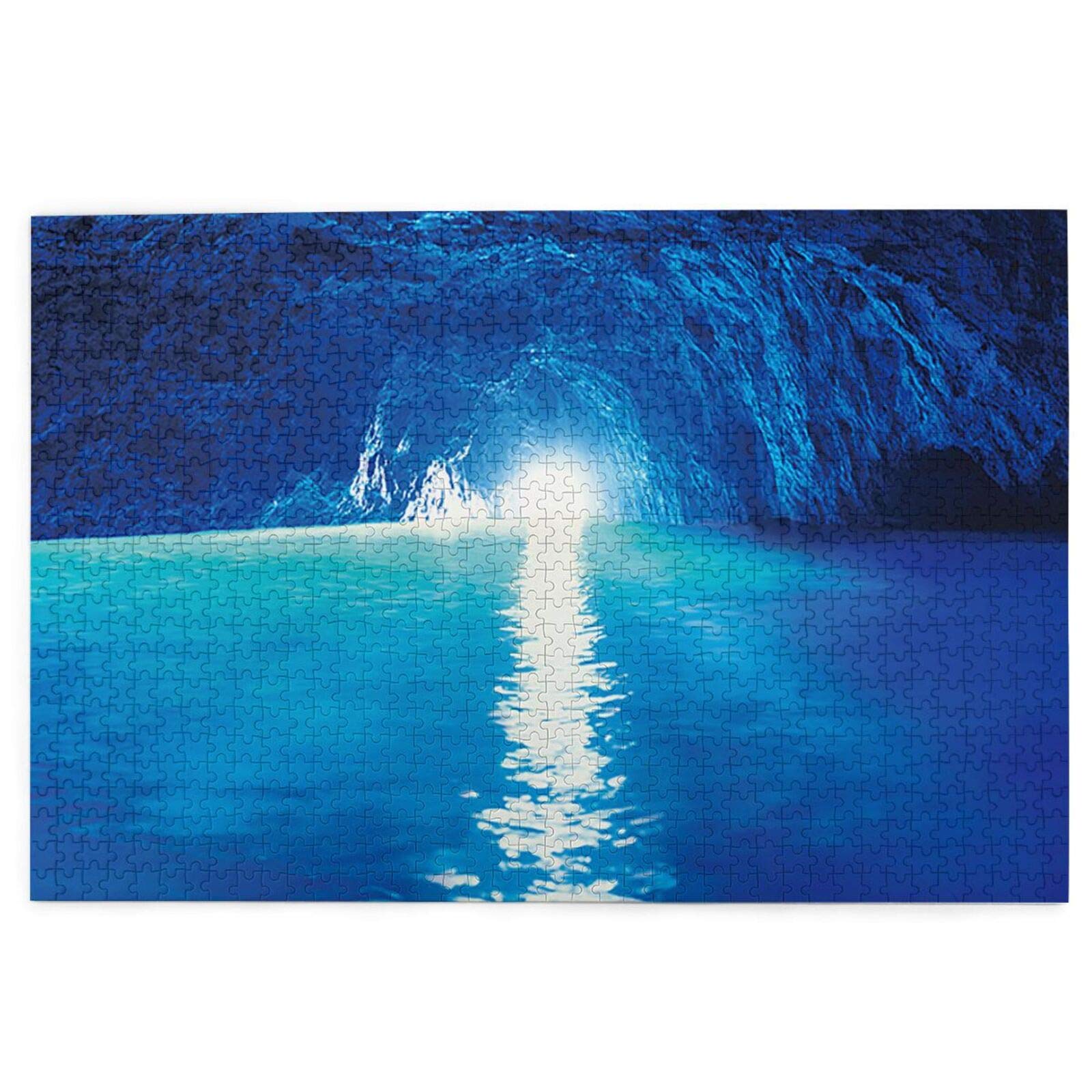 Amazon | 森の小屋 青の洞窟 パズル ジグソーパズル1000枚 木の