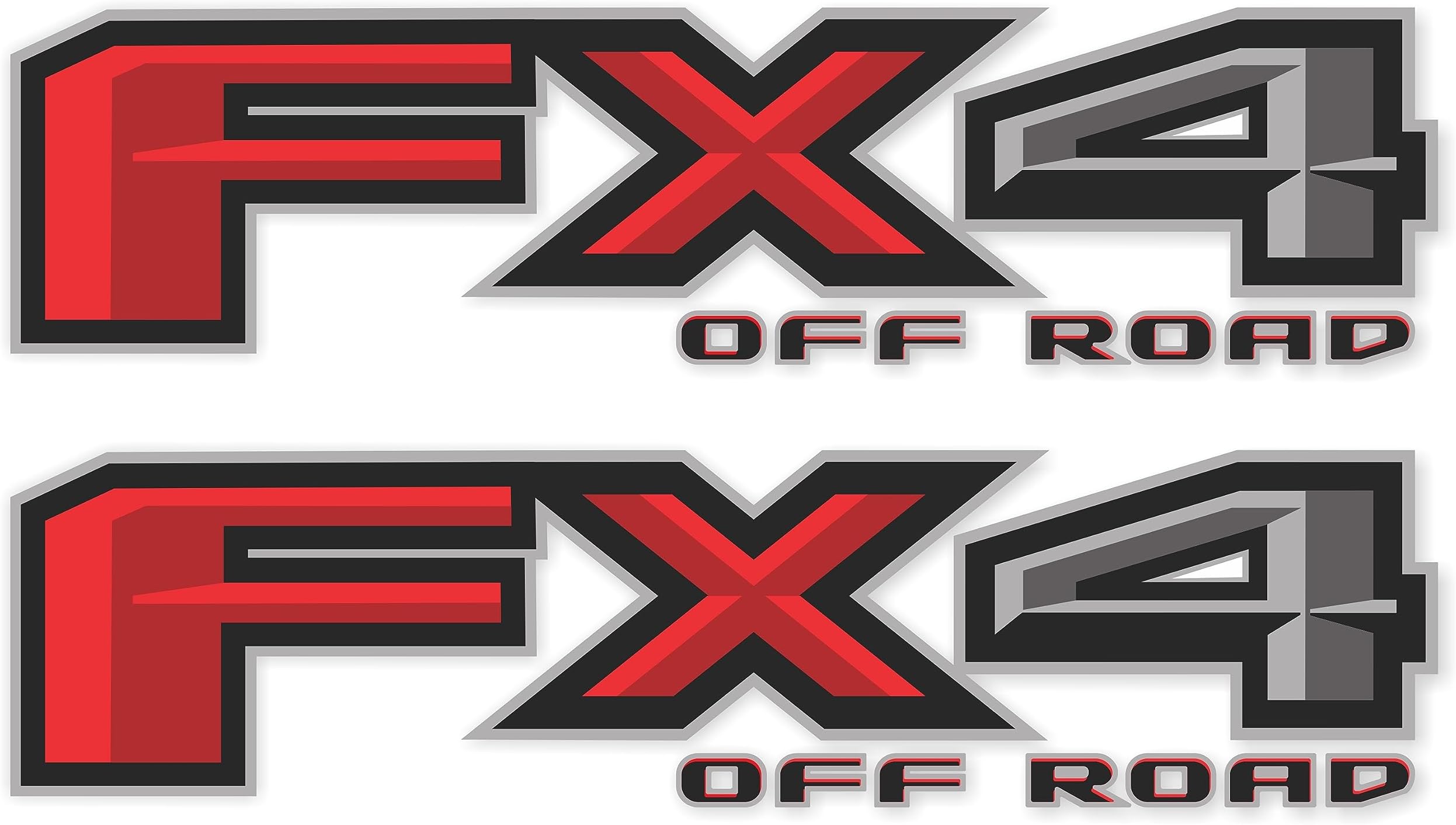 GOLD HOOK FX4 Off Road Decal Replacement Sticker F150 Bedside F Truck Super Duty F250 F350 F450 (2015-2018) (Die-Cut (Peel & Stick))