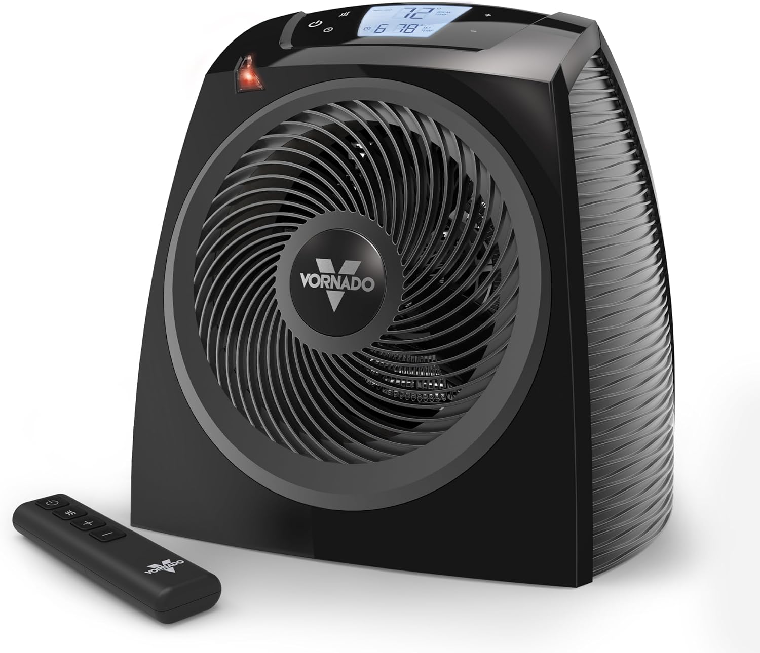 Vornado TAVH10 (2025) Space Heater with Remote for Home, Fan Only Option, Digital Display with Adjustable Thermostat, Advanced Safety Features, Timer, Auto Climate Control, Heater for Bedroom, Black TAVH10 (2025 Model)