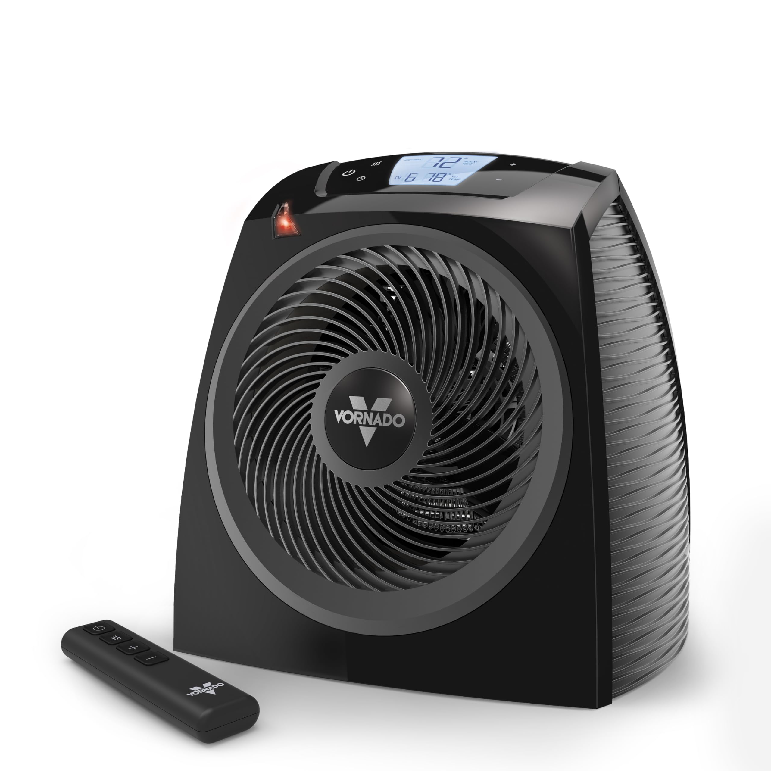 Photo 1 of Vornado TAVH10 (2025) Space Heater with Remote for Home, Fan Only Option, Digital Display with Adjustable Thermostat, Advanced Safety Features, Timer, Auto Climate Control, Heater for Bedroom, Black