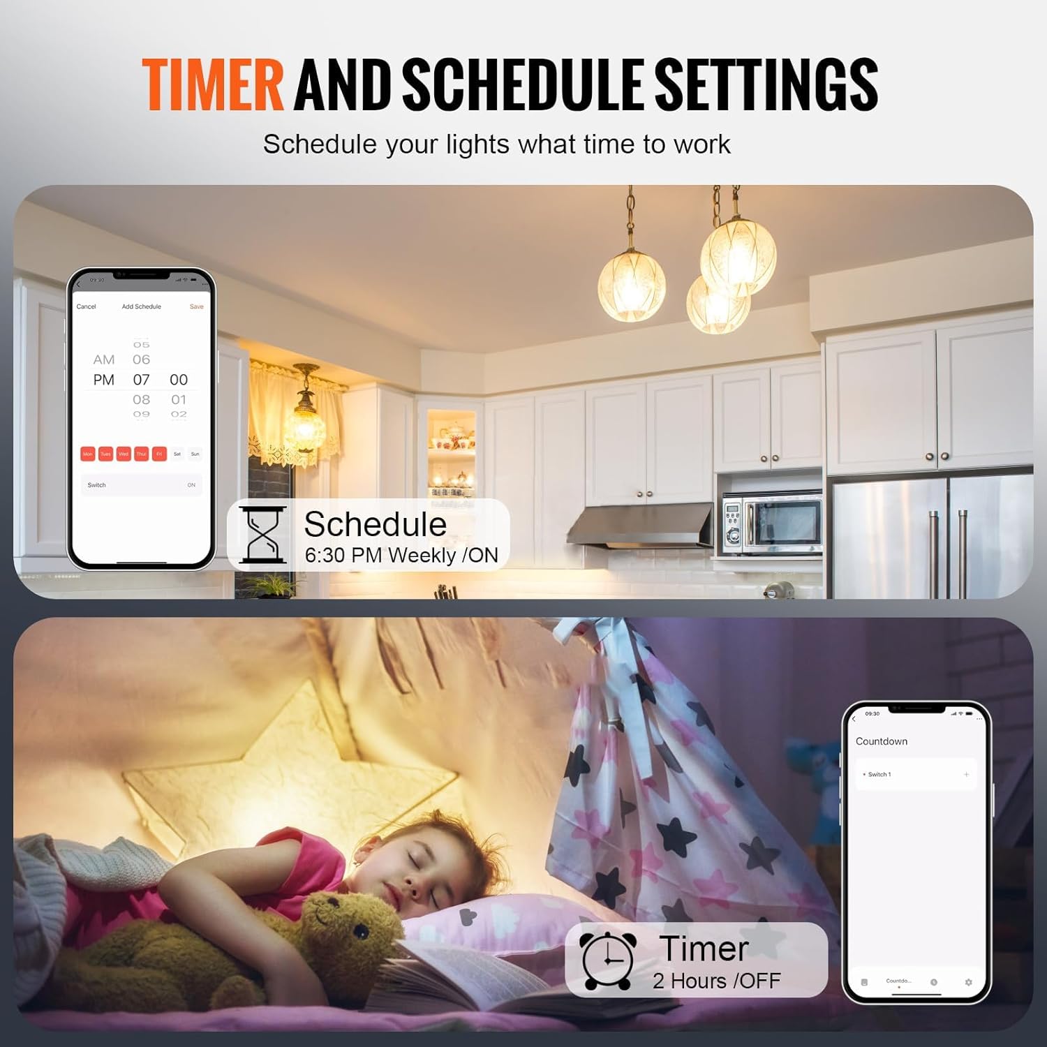 VEVOR Smart Dimmer Switch, Wi-Fi 2.4GHz, Dimmable Smart Switch with Tempered Glass Touch Panel, 15% to 85% Stepless Dimming, Voice App Remote Control, Works with Alexa Google Home, for LED Lights