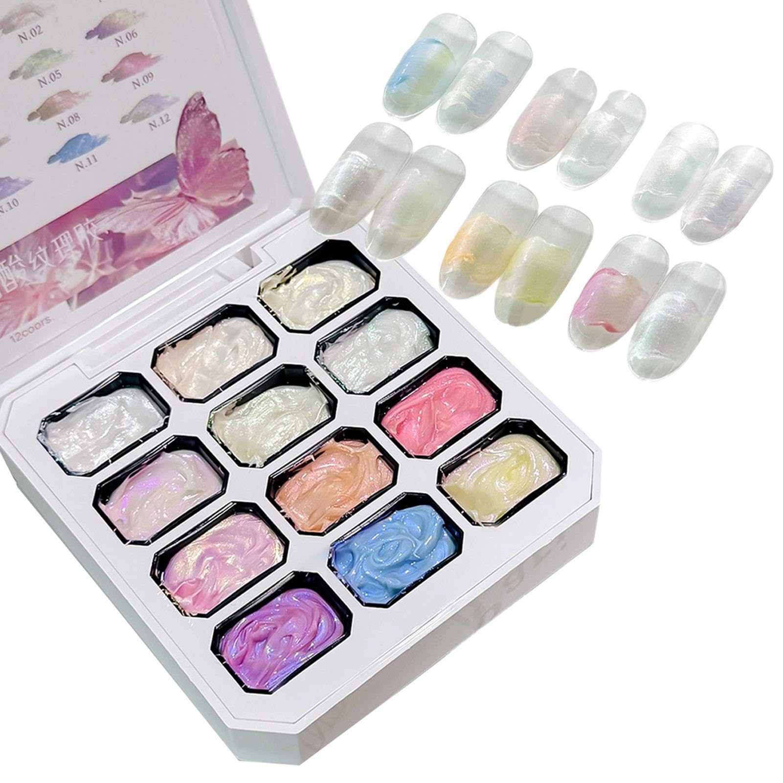 Paleta Gel Pintura de alta pigmentación para manicura permanente 8