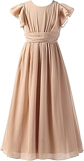 Junior Bridesmaid Dress Prom Party Dresses Long Flower Girl's Dress
