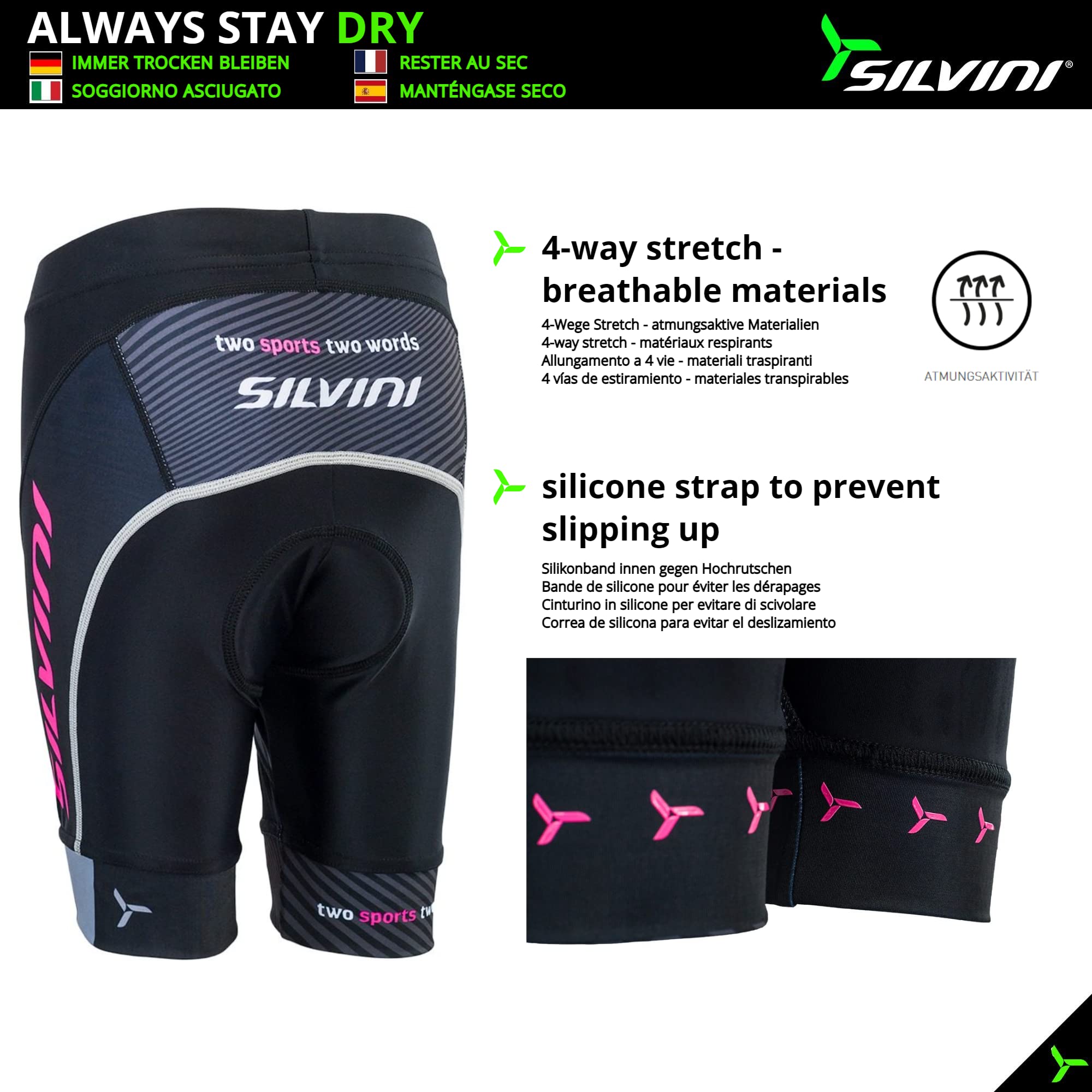 Silvini Team Shorts 13-14 Years