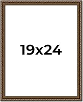 Vista 218 de Marco de fotos completo de madera dorada envejecida de 16 x 20 pulgadas con plexiglás acrílico UV, parte trasera de tablero de espuma y accesorios