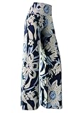 Women&apos;s Stretchy Wide Leg Palazzo Lounge Pants Casual Comfy High Waist Palazzo Pants