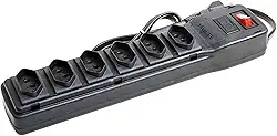Filtro de Linha Power Line de 6 tomadas em Gabinete Plástico