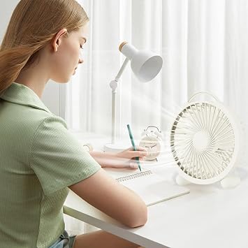 USB Mini Desk Fan, Portable Personal Quiet Table Top Fan,Plug In Power Mini Fans,Strong Airflow,Powerful Room Fans for Travel Home Bedroom Outdoor Office