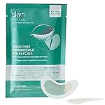 skyn ICELAND Dissolving Microneedle Under Eye Patches with 39% Hyaluronic Acid and Peptides, No Slip Overnight Eye Mask for Fine Lines, Wrinkles and Firming, Vegan, All Skin Types, 1 Pair