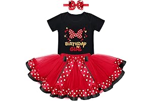 IBTOM CASTLE Toddler Birthday Girl Princess Outfit