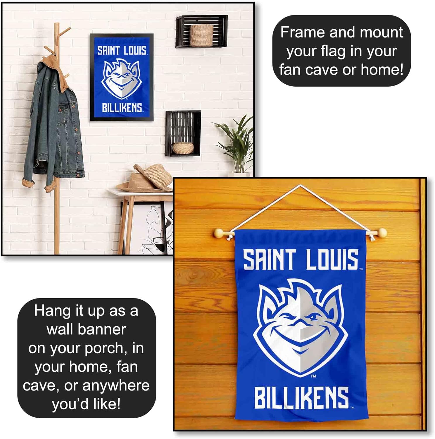 St. Louis Billikens New Logo Garden Flag