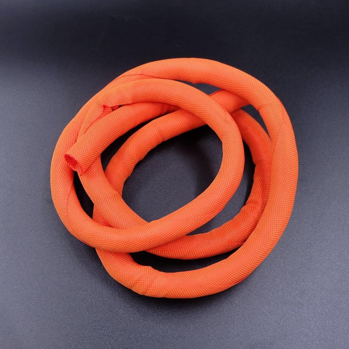 Manguito de cable Cierre automático PET Trenzado Expansible Gestión de línea automática superposiciones Telar flexible Tubo de tubería dividida Envoltura de alambre Proteger-amarillo, 50 mm, 5 m