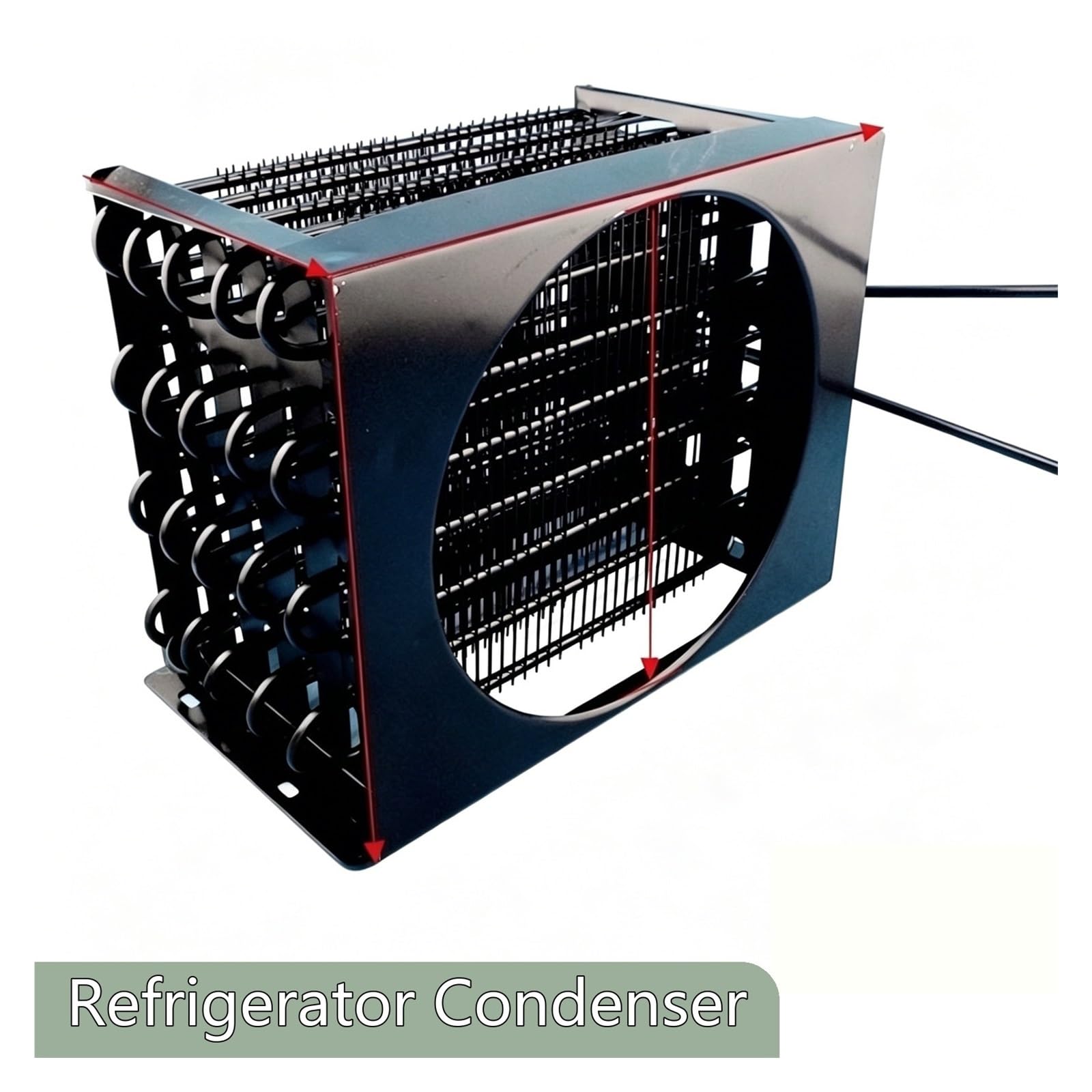 1 Paquete De Bobina De Condensador De Refrigerador Plegable, Malla De Alambre De Caracol, Disipador De Calor Refrigerado Por Aire, Piezas De Repuesto De Radiador De Refrigeración Pequeñas