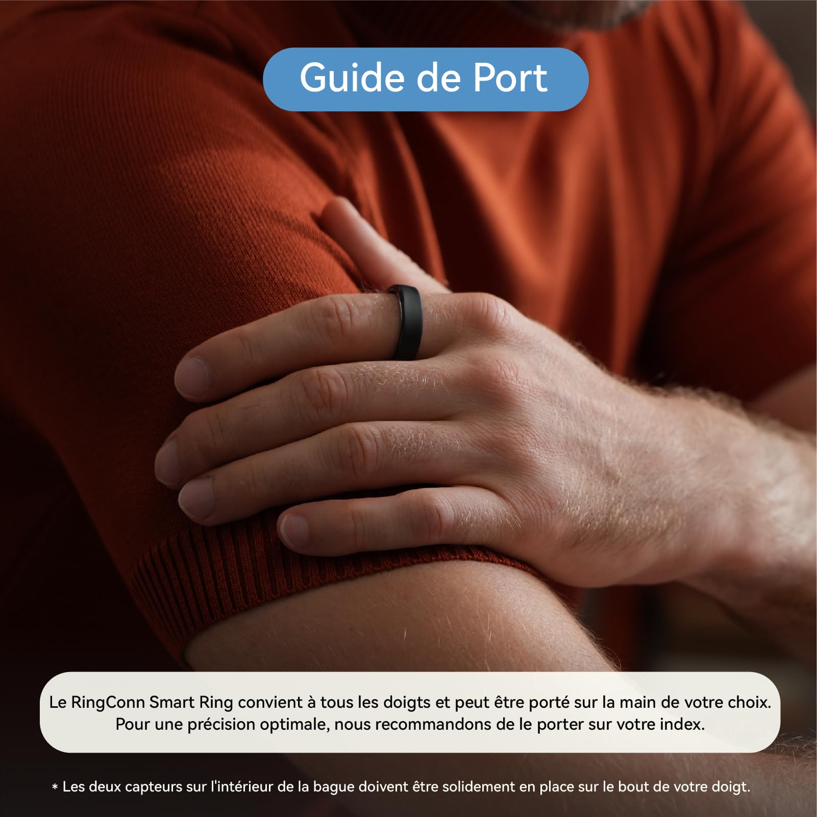 RingConn Gen 2 Smart Ring | Suivi de l’apnée du Sommeil inédit | 12 Jours d’autonomie | Suivi Sommeil, fréquence Cardiaque & Stress | Santé féminine | sans abonnement | iOS/Android (Argent, Taille 8)