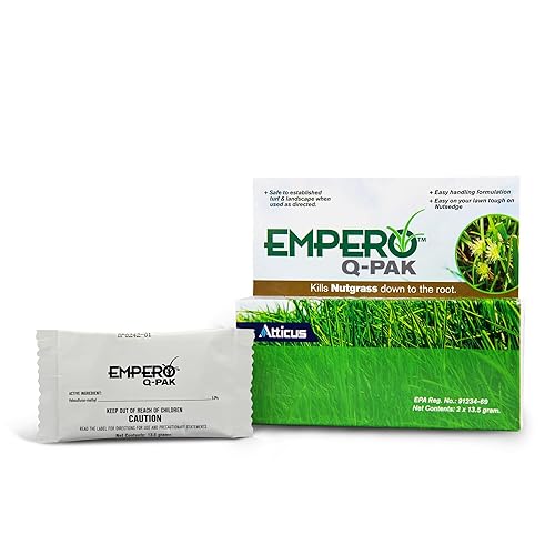 Atticus Empero Q-Pak Nutsedge Killer (comparado con SedgeHammer Plus) - 0.35 oz de herbicida de césped - Mata el césped de nueces en céspedes