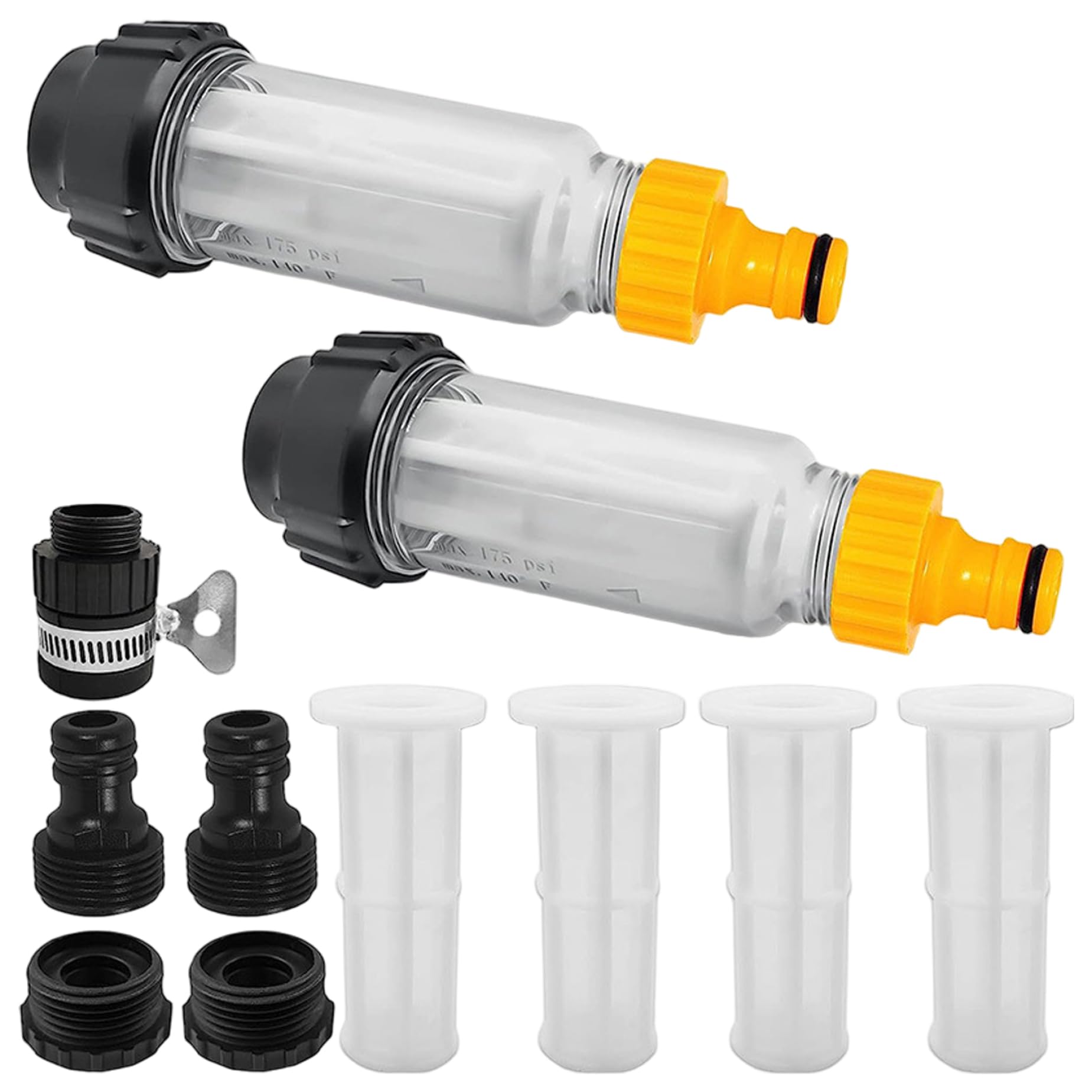 Protección de la bomba garantizada con el filtro transparente para hidrolavadora