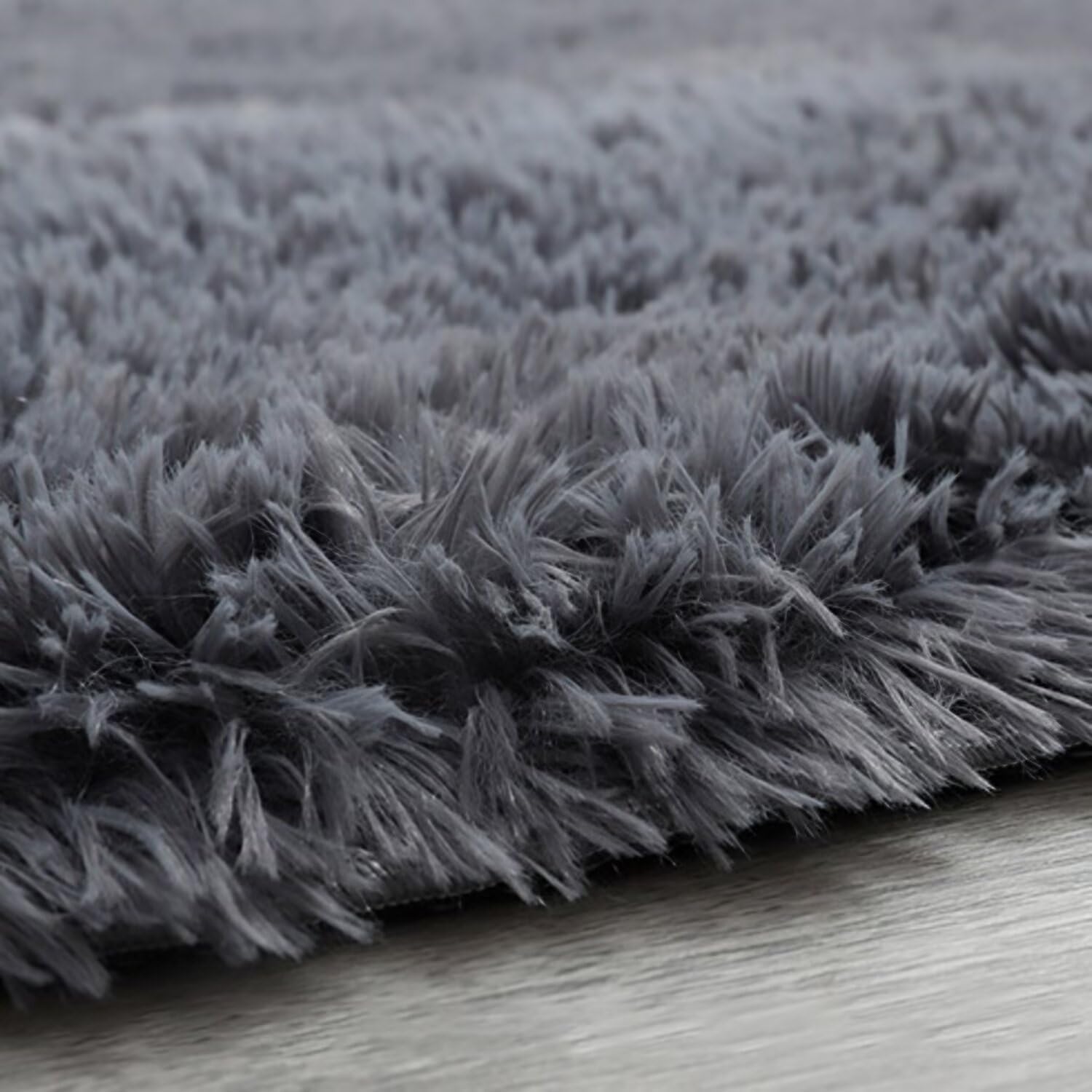 Area Rugs for Living Room Coffee 5x8 Feet Non-Slip Fluffy Soft Grey Shag Carpet for Living Room Kids Room Modern Soft Furry Carpet Nursery Room