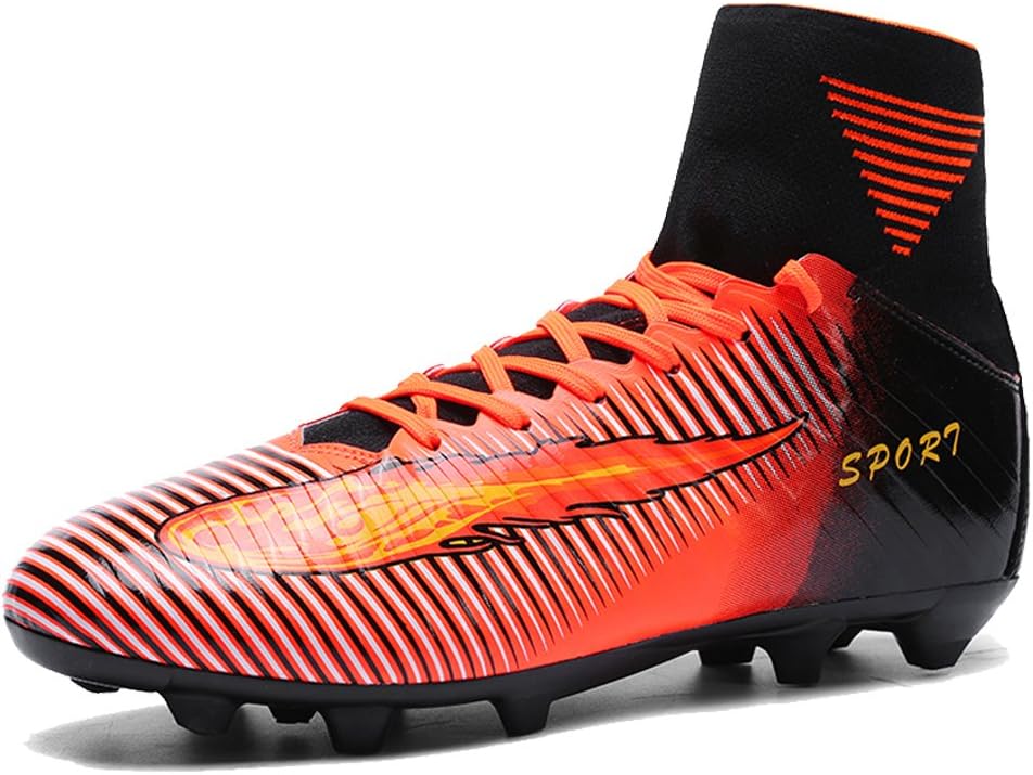 AKALI Unisex Men's AG/TF Spike Professional Football Boots,9 UK,Orange-AG